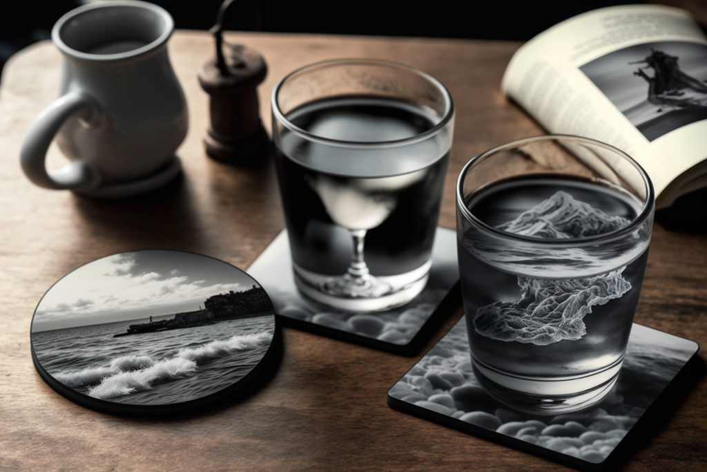 Water deals glass coaster