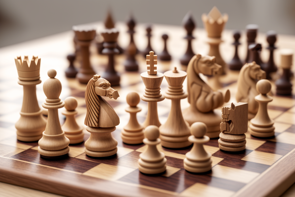 Wooden Chess Board Game