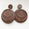 KANDRA CORK Wood Earrings