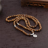 Wooden Rosary Beads Necklace
