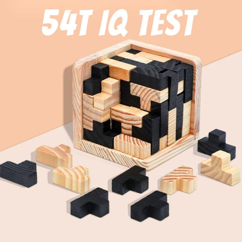 Wooden Rubik's Cube Puzzle
