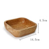 Square Wood Bowl - 4 Sizes