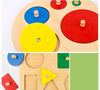 Brain Teaser Wooden 5Pcs Jigsaw Puzzle Board