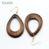 Wood Tribal Earrings