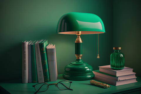 Why do Legendary Banker's Lamps Have Green Shades?