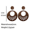 KANDRA CORK Wood Earrings