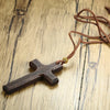 Wood Cross Necklace