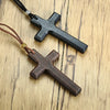 Wood Cross Necklace