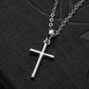 RINHOO Stainless Steel Necklace with Cross Pendant