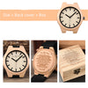 Custom Engraving - For Wood Watch