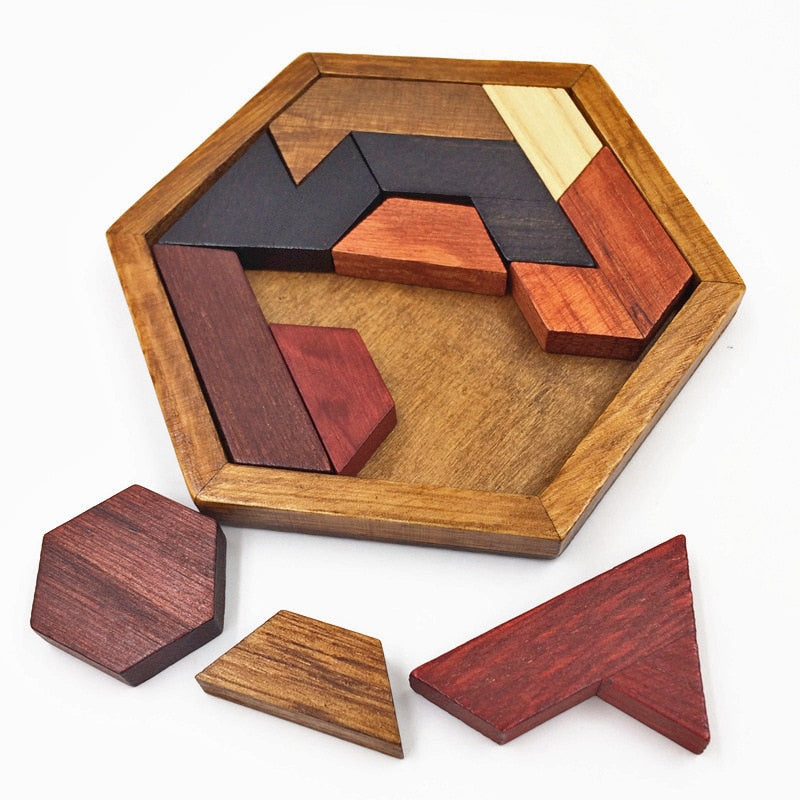 OLOEY Flat Wood Puzzle For Kids