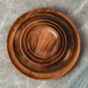 WOODEN Japanese Round Plate