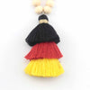 ZWPON Wood Bead Tassel Necklace