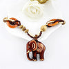 Wood Elephant Necklace