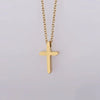 RINHOO Stainless Steel Necklace with Cross Pendant