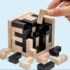 Wooden Rubik's Cube Puzzle