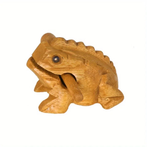 Wood Croaking Frog With Stick