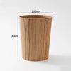 Wood Grain Trash Can