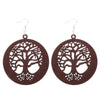 WOODEN Tree Earrings