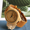 Leather Wood Watch