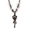 Coconut Wood Flower Necklace