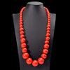 Chunky Beaded Pendant Necklace