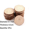 Natural Wood Round Coasters