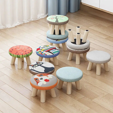 WOODFAIR Cartoon Stool