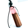 Wood Crystal Necklace