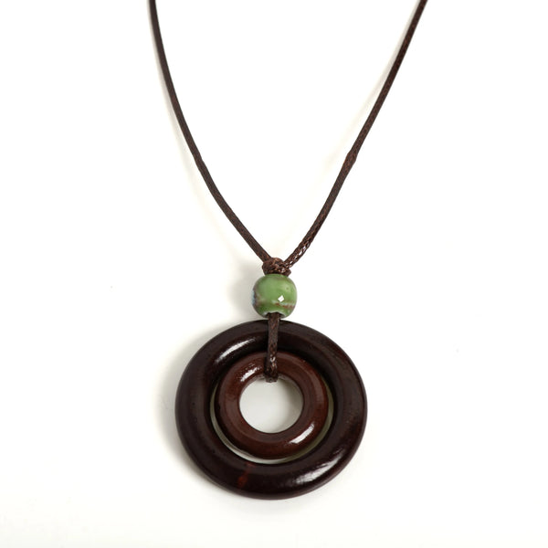 Wood Ring Necklace