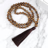 Wooden Rosary Beads Necklace