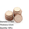 Natural Wood Round Coasters