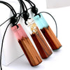 Wood Crystal Necklace