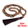 Wooden Rosary Beads Necklace