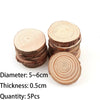 Natural Wood Round Coasters