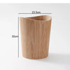 Wood Grain Trash Can