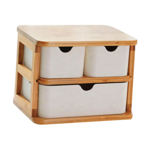 Wooden Makeup Organizer