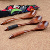 Shiny Walnut Spoon Set