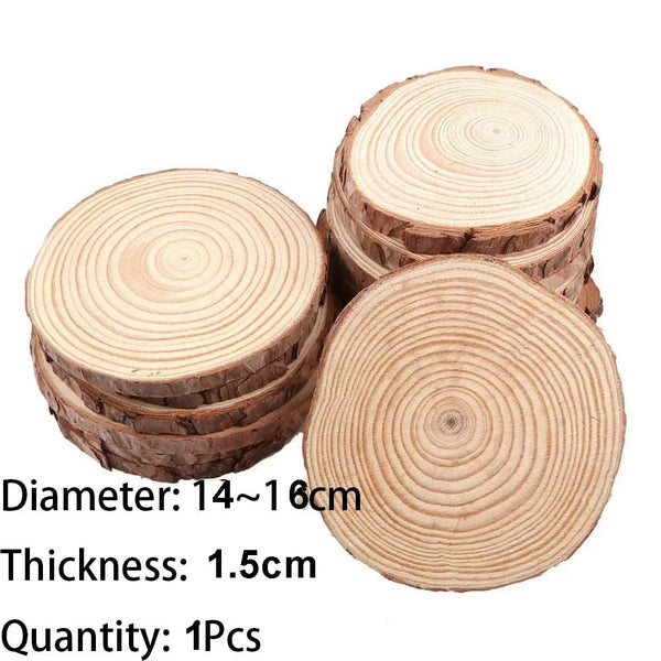 Natural Wood Round Coasters
