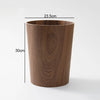 Wood Grain Trash Can