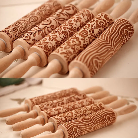 ARJMIDE Engraved Rolling Pin