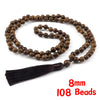 Wooden Rosary Beads Necklace