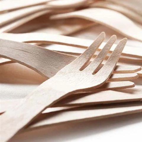 WOODEN Disposable Forks