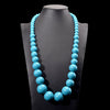 Chunky Beaded Pendant Necklace