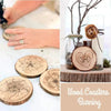 Natural Wood Round Coasters