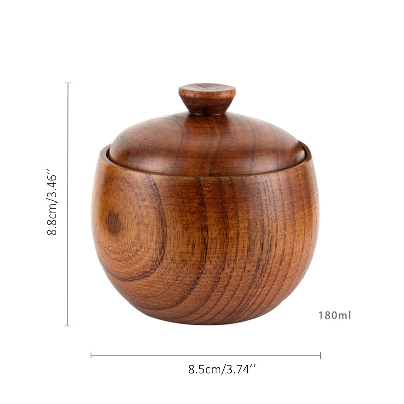 Wholesale Teak Wood Spice Jar with Wooden Lid - Regular for your store -  Faire