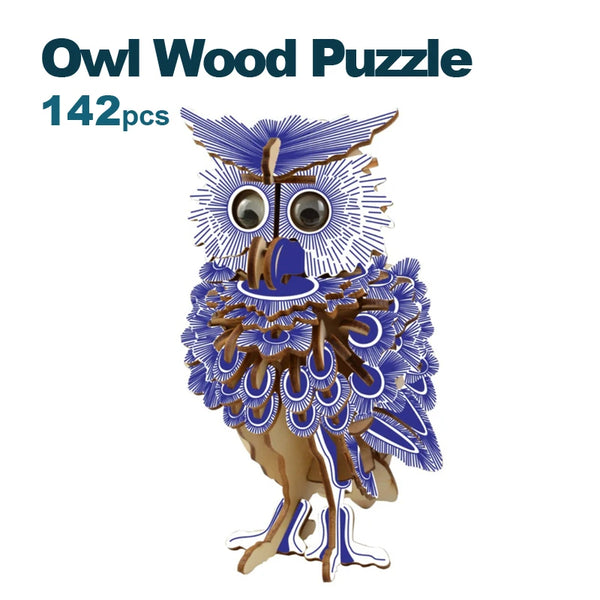 3D Wooden Owl Puzzle