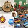 Natural Wood Round Coasters