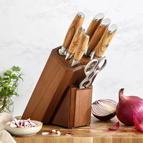 Bamboo Knife Block