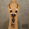 Coconut Wood Flower Necklace